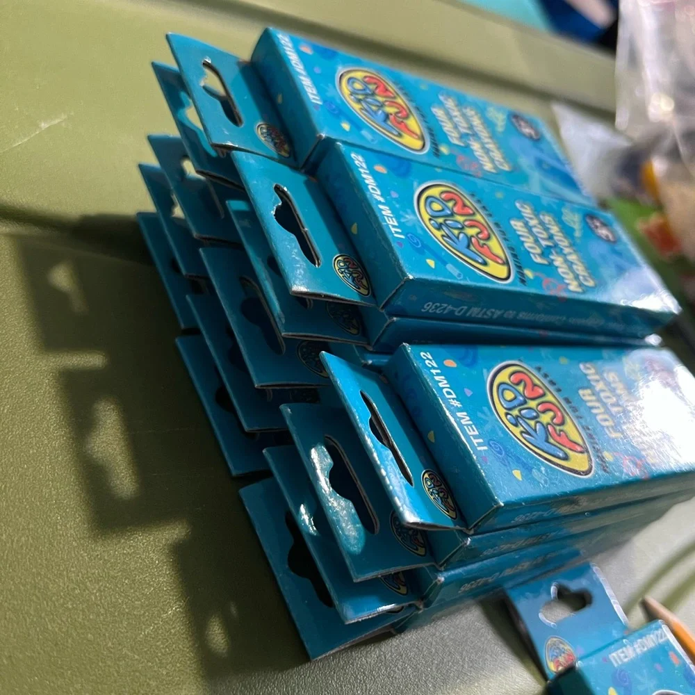 15 Mini Kids Fun Crayons boxes.